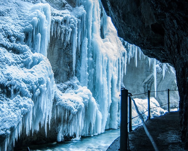 Iced Partnachklamm in winter