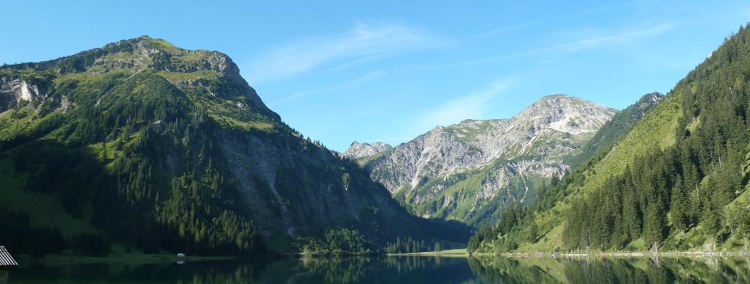 The Vilsalpsee in the Tannheimer Tal