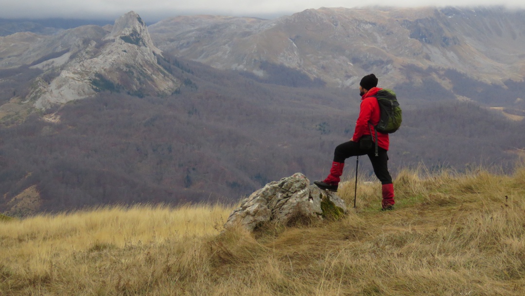 Me watching Puzim (1776 msl), Visočica Mountain, Bosnia and Herzegovina